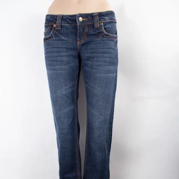 Jean Bootcut Femme Harley Davidson Noir Taille 4P - Basse, Avec Cristaux, Neuf étiqueté
